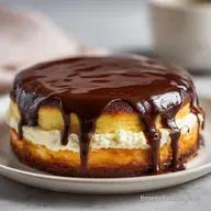 Boston Cream Cheesecake: Velvety Custard Layers