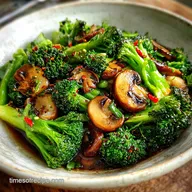 Broccoli and Mushroom Stir Fry for 4 Servings