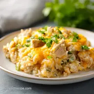 Cheesy Chicken and Rice Casserole Recipe: Baked