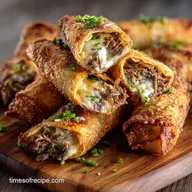 Cheesy Philly Cheesesteak Egg Rolls: Crispy Game Day Appetizers