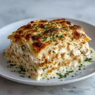 Creamy Chicken Alfredo Lasagna