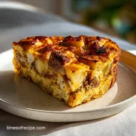 Christmas Breakfast Casserole Recipe: Baked