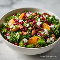 Christmas Salad in 25 Minutes with Pomegranate and Feta