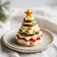 Christmas Tree Cheese Platter Recipe for 11 Servings