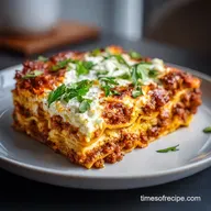 Lasagna With Cottage Cheese Recipe for 8 Servings