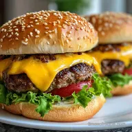 Crack Burger with Cream Cheese for 4 Servings