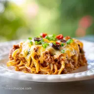 Cream Cheese Baked Spaghetti