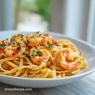 Creamy Cajun Shrimp Pasta for 4 Servings