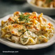 Easy Creamy Chicken Noodle Casserole