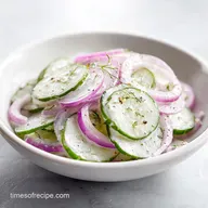 Creamy Cucumber Salad in 10 Minutes