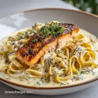 Creamy Salmon Pasta in 25 Minutes