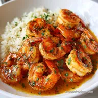 Rich Creamy Garlic Shrimp with Rice: 30 Minutes
