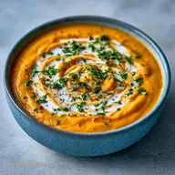 Creamy Zucchini and Carrot Soup for 2