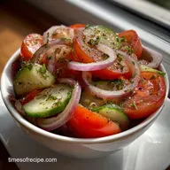 Cucumber Tomato Onion Salad: Ultra-Crisp & Zesty