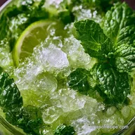 Crushed Ice Mint Drink: Zesty and Frosty