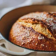 Easy Dutch Oven No Knead Bread for 10 Servings
