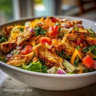 Easy Chicken Taco Salad Recipe for 4 Servings
