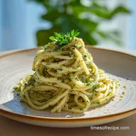 Easy Vegetarian Recipe with Garlic: Creamy Pasta for 4 Servings