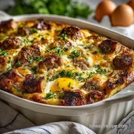 Egg Casserole Recipe with Sausage: Ready in 1 Hour 5 Mins