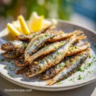 Fried Fresh Anchovies Recipe for 4 Servings