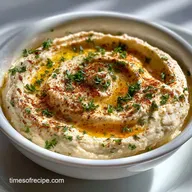 garlic hummus recipe no tahini in 15 Minutes - Creamy