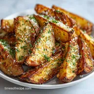 Garlic Parmesan Potato Wedges for 4 Servings