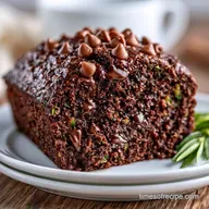 GF Zucchini Chocolate Chip Bread: Fudgy