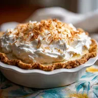 Grandmas Coconut Cream Pie Recipe for 8 Servings