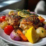 Healthy Weeknight Dinners: 30-Minute Lemon Garlic Roast
