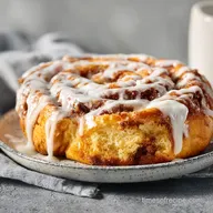 Cinnamon Roll Cake with Cream Cheese Frosting for 12 Servings