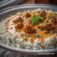 Butter Chicken with Basmati Rice in 30 Minutes