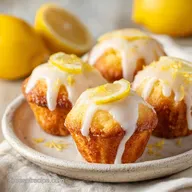 Mini Lemon Drop Cakes: Tender and Glazed