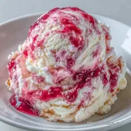No Churn Rhubarb Jam Ice Cream: Rich