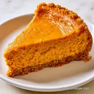 NoBake Pumpkin Cheesecake for 12 Slices