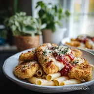 Chicken Nugget Parmesan with Pasta: Crispy Baked in 30 Minutes
