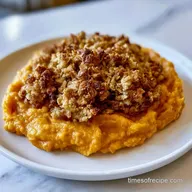 Oatmeal Sweet Potato Casserole for 6