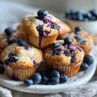 OneBowl Greek Yogurt Blueberry Muffins: Ready in 30 Min