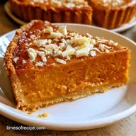 Pumpkin White Chocolate Pie for 8 Slices