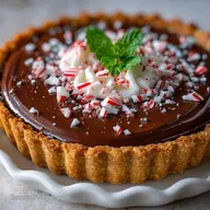 Quick Christmas Dessert with Peppermint: Elegant No-Bake Tart