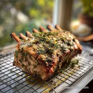 Rack of Pork Recipe: Crispy Garlic Herb Roast