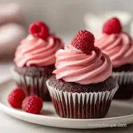 Raspberry Rose Chocolate Cupcakes for 12