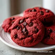 Red Velvet Chocolate Chip Cookies