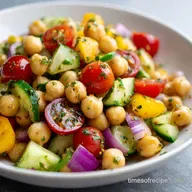 Chickpea Cucumber Salad in 15 Minutes