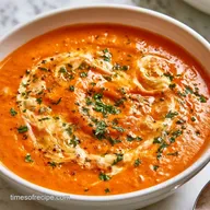 Roasted Red Pepper and Gouda Soup: Creamy