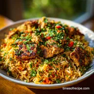 Shawarma Chicken Rice for 4 Servings