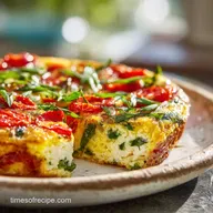 Sheet Pan Frittata for 10 Servings