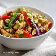Irresistible Thai Peanut Chicken Stir-Fry for 4 Servings