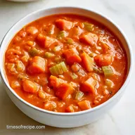 Tomato Vegetable Soup in 55 Minutes