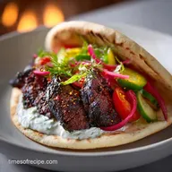 Greek Steak Gyros for 4 Servings