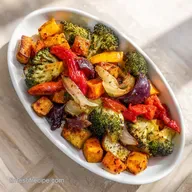 Veggie Dinner Dish with Roasted Vegetables for 4 Servings